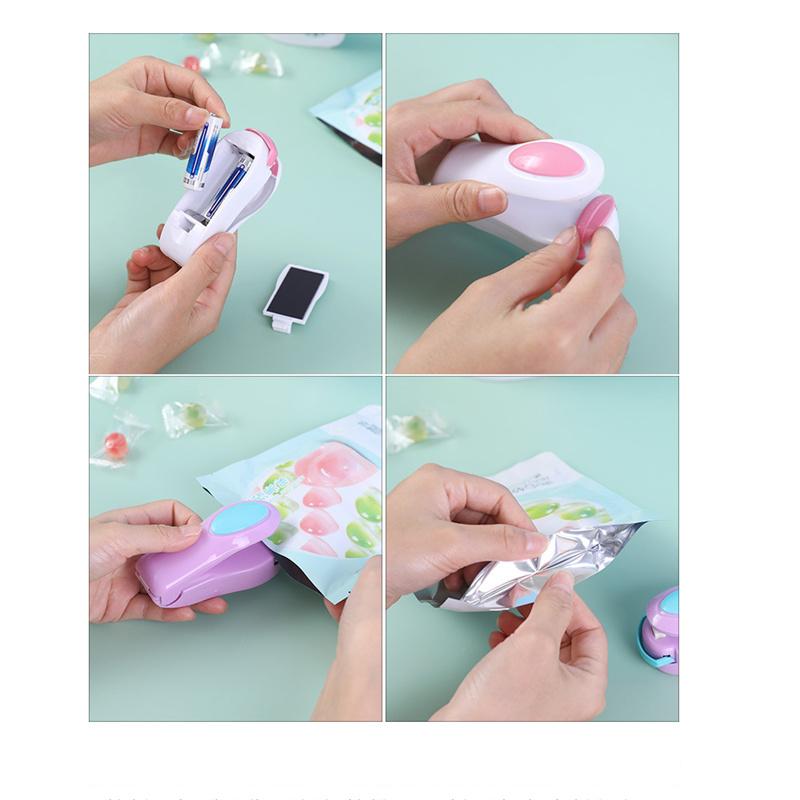 Portable Handheld Mini Electric Heat Sealing Machine Impulse Sealer Seal Packing Plastic Bag Clip