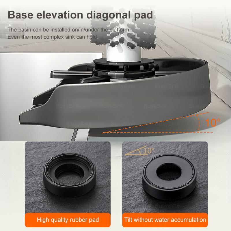 Pohármosogató konyhai mosogatókhoz, csésze mosogató, konyhai kiegészítők, ezüst rozsdamentes acél, kefés tisztítóeszközök