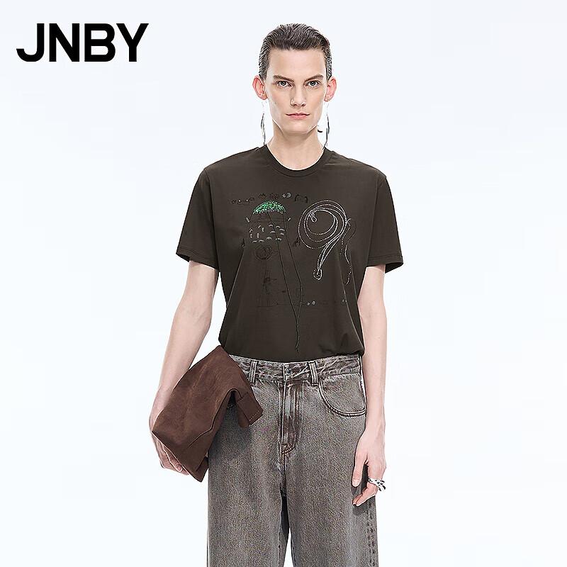 JNBY Cartoon Print Cotton Short Sleeve T-Shirt