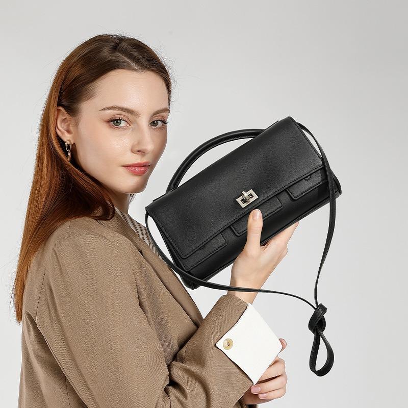 Clutch for women, premium commuter handbag, wholesale first-grain cowhide women's bag, design niche women's crossbody bag