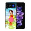 Heidi Cartoon Phone Case For Samsung Z Flip 7 6 5G Galaxy Z Flip4 Z Flip5 Z Flip3 Coque Black Hard PC Shell Protective Cover