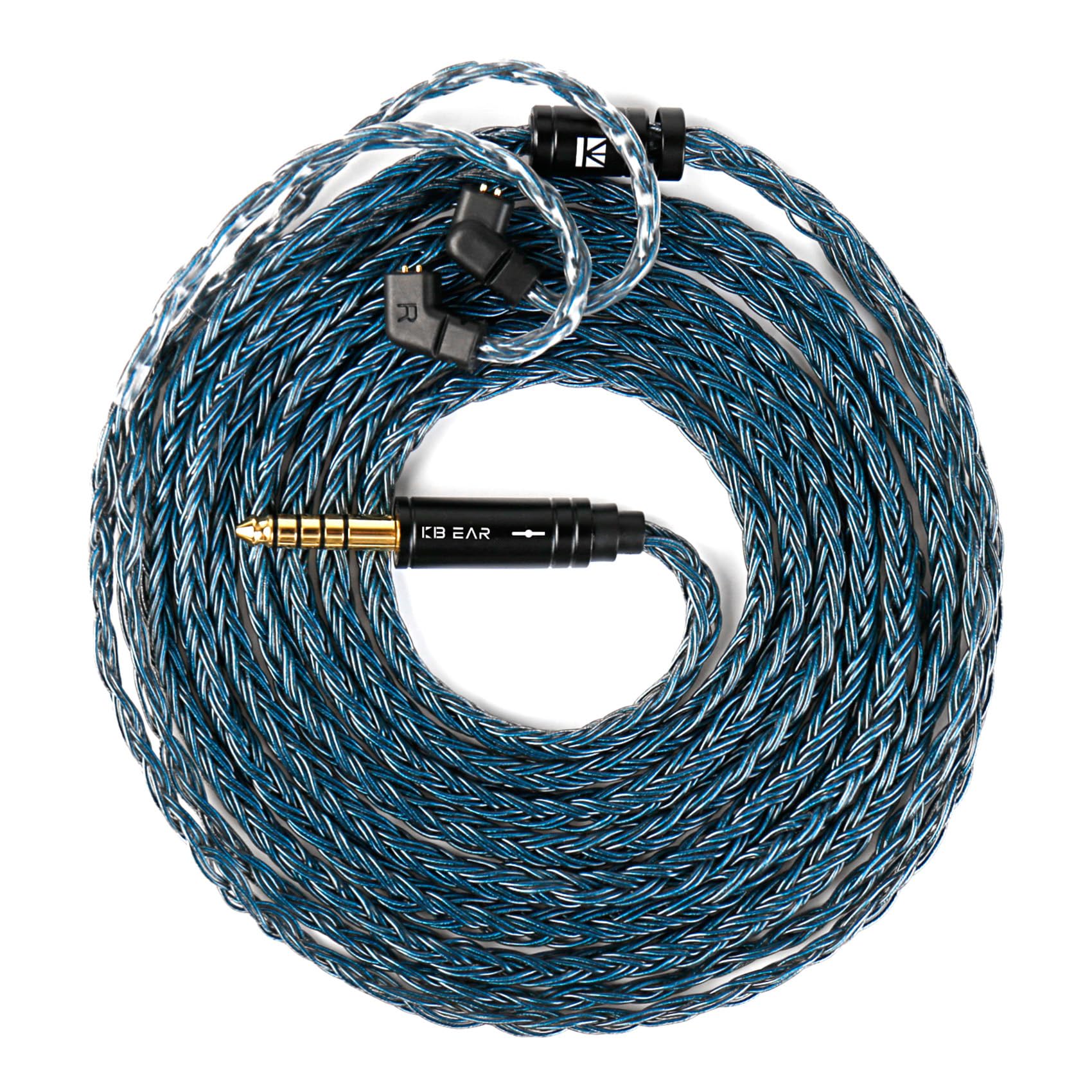 

ST24 Yinyoo Сменный кабель QDC Наушник Сменный наушник 5N OCC Монокристаллическая медь Серебро Прецизионные Отличные Медные Клеммы для Долгого Авиационного Использования синий