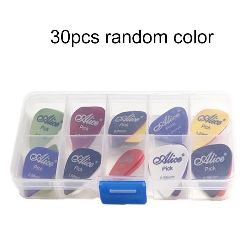 

30/40/50pcs Multicolor Guitar Picks with Box ABS Premium Plastic Guitar Picks for Acoustic Electric Guitars Bass Ukulele TMZ 0.71mm