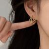 925 Sterling Silver Twisted Earrings, Women's 2025 New Style, Light Luxury High-End Stud Accessories