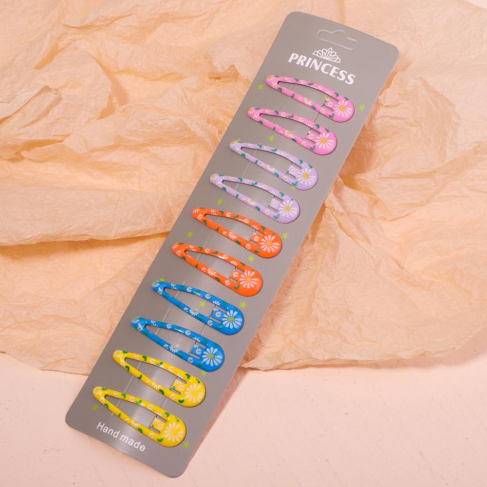 10Pcs/Set Cute Candy Colors Dripping Hairpins BB Clip Girls Children Hair Pin Barrette Accessories Women Kids Hairgrip Headdress