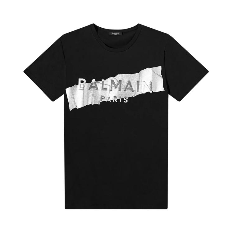 

Balmain Embossed Logo T-Shirt Black Men Tops XH0EG010BB48-EBB XS