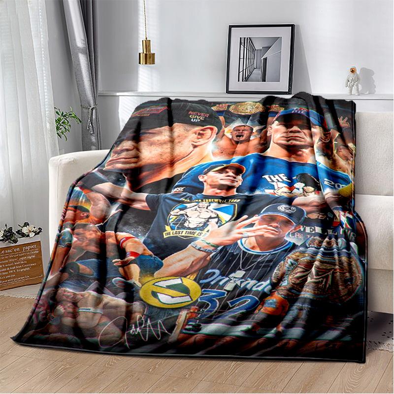 Wrestling entertainment John Felix Anthony Cena blanket Soft and warm flannel throw blanket Picnic blankets for beds Decoration