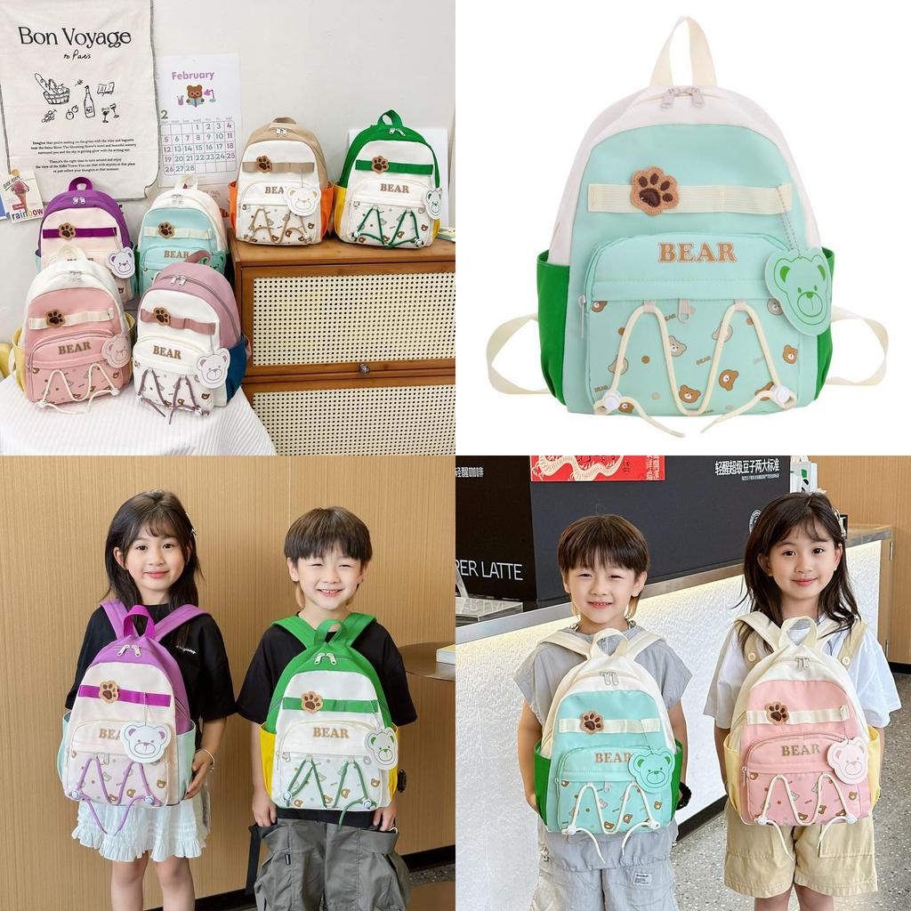 Cute Cartoon Kids Backpack With Arched Shoulder Straps For Comfortable Carry