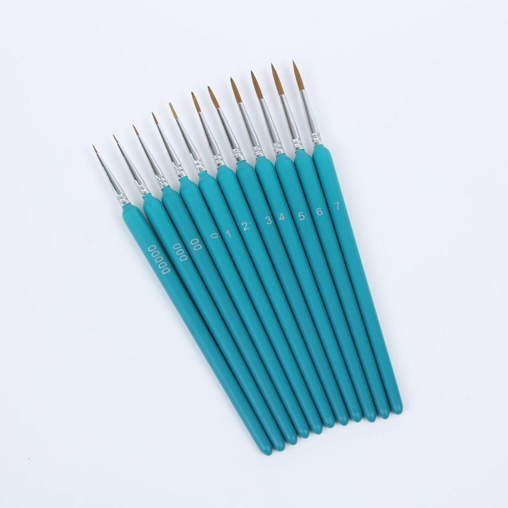 11-Piece Extra Fine Cross Wolf Liner Pen Set for Watercolor and Oil Painting