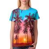 3D Polyester Unisex T-Shirt Summer Beach Style. Coconut Tree Printed Graphic Quick Dry Moisture Wicking Short Sleeve Casual