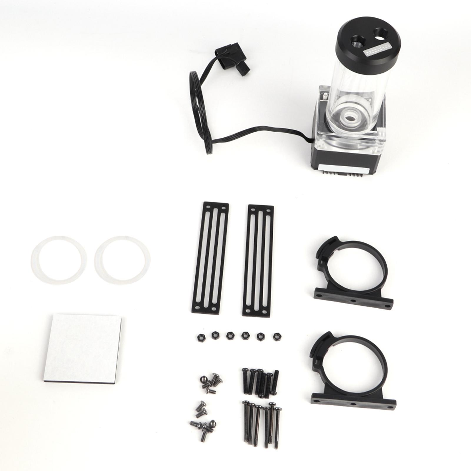 PUB FS6PD-17 Aluminum Anode PMMA POM Computer Water Cooled Integrated  (Black )