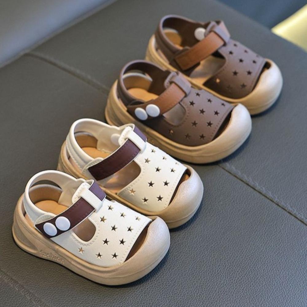 1pair with Straps Baby Toddler Shoes Closed Toe Children's Shoes  Toddlers