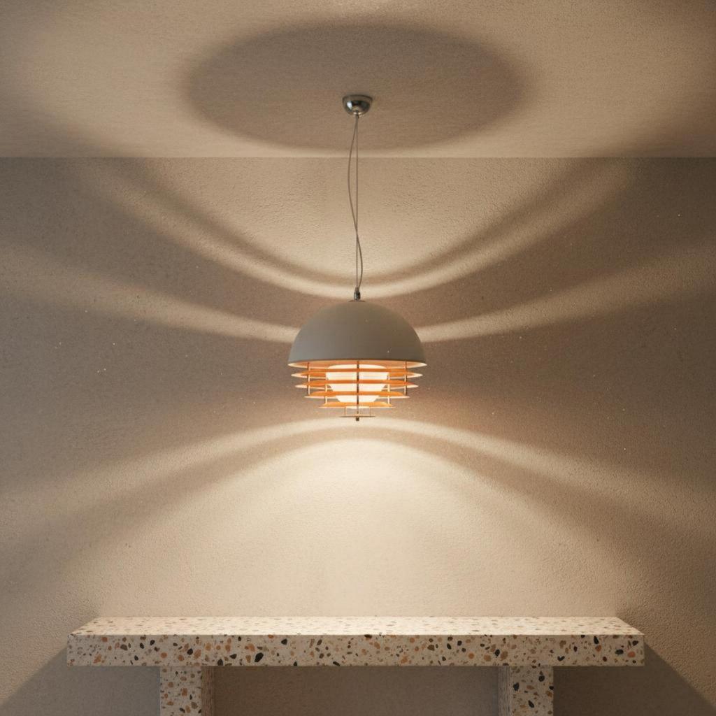 Modernist Pendant Light Minimalist Design Sunset Hanging Lamp Warm Ambient Glow