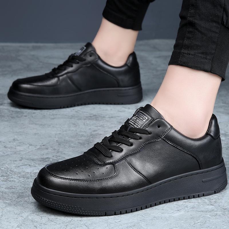 Air Force Herrenschuhe Nein. 1 2025 Frühling Neue Leder Kleine Weiße Schuhe Herren Trend Atmungsaktive Herren Sport- und Freizeit Board Schuhe