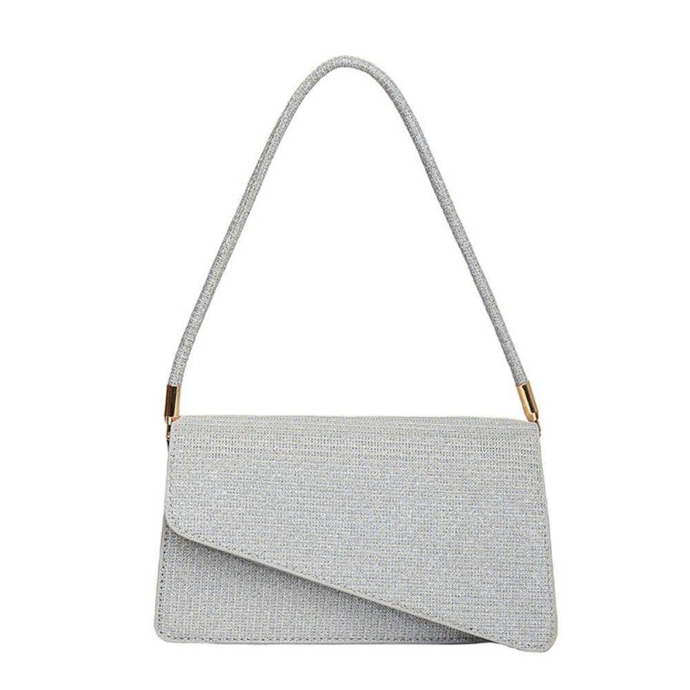 PU Rhinestone Handbag Glitter Ladies Underarm Bag Elegant Evening Banquet Bag Party