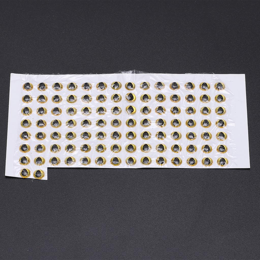 100 Stück Fischaugen 5mm   3D Rund Weich   Leicht Zart Angelköder Augen