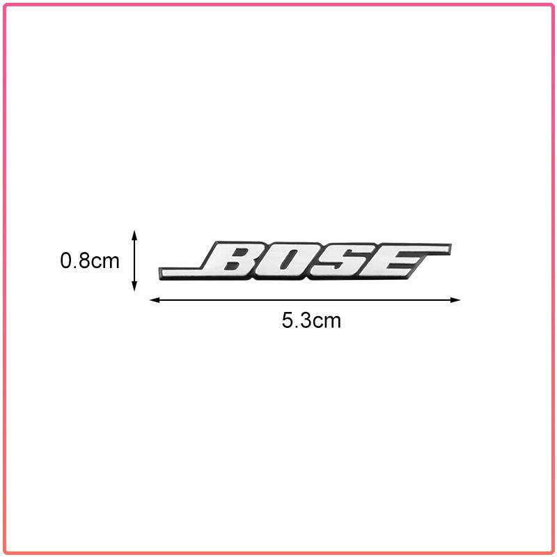 Badge Logo Lettere BOSE alluminio 3D adesivo per autoradio auto Per BMW M Renault Toyota Ford Skoda Opel Mitsubishi Hyundai Tesla