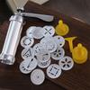 4 Nozzles Cookie Press Kit 20 Cookie Discs DIY Biscuit Maker Cookie Machine Mold  Bakery Shop
