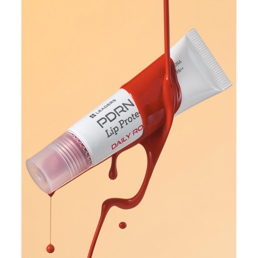 Leaders Cosmetics [3] Leaders Pdrn Uv Lip Protector Daily Rose Sun Protection Lip Balm Spf25 Pa++ NONE