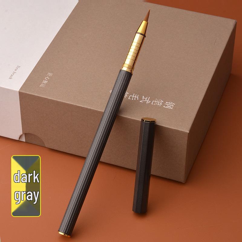 

Компактная кисть-ручка для каллиграфии из волчьего волоса для начинающих и для китайской живописи с мягким кончиком