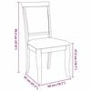 VidaXL Dining Chairs Cushions 2 Pcs Brown Solid Rubberwood, Dining Chair, Chair, Living Room Chair, Chairs At 4102486