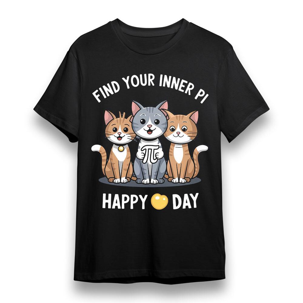 

Women s Plus Size T-shirt With Find Your Inner Pi Graphic Unisex 100% Cotton Tee XL