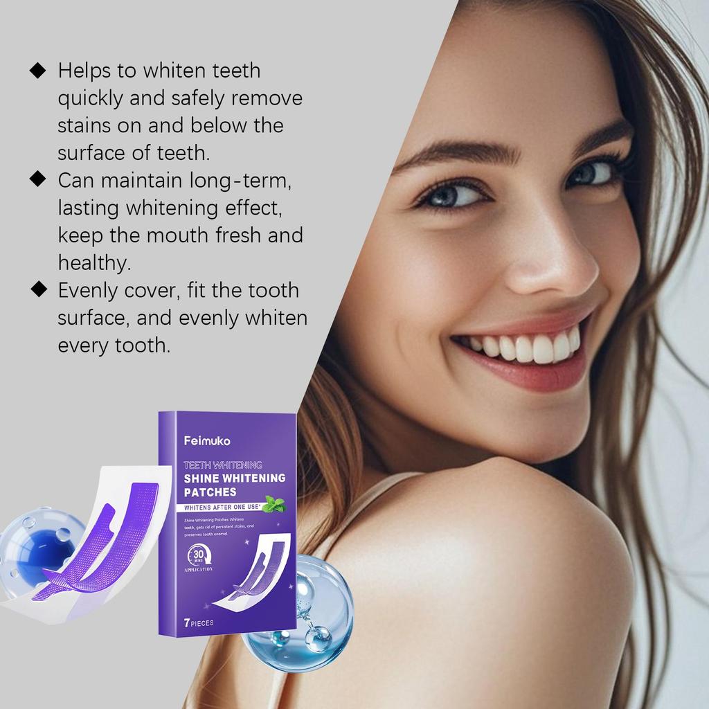 Purple Teeth Whitening Strips Brighten Tooth Remove Plaque Stain Cleaning Oral Hygiene Reduce Sensitivity Bleaching Dental Tools