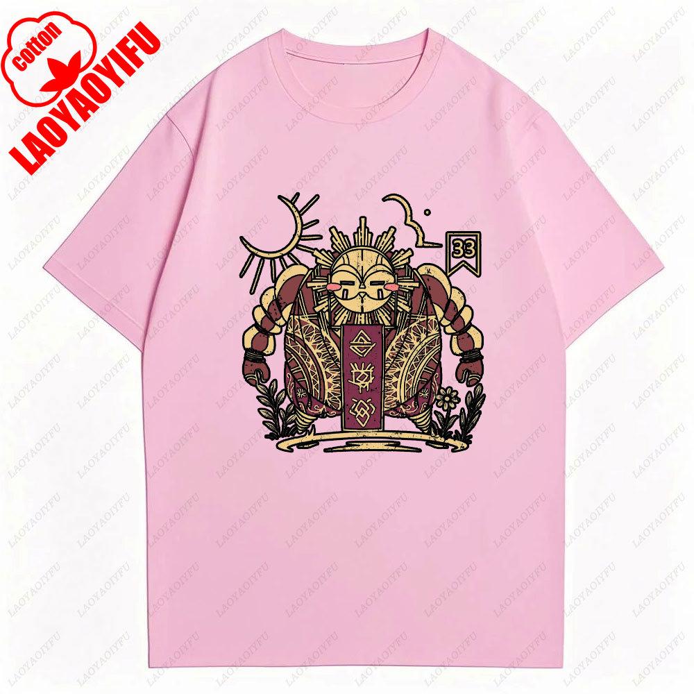 Clair Obscur Expedition 33 Graphic Tee 2025 Summer Trendy Cotton Short Sleeve Women TShirt Gaming Retro Design Casual Tops