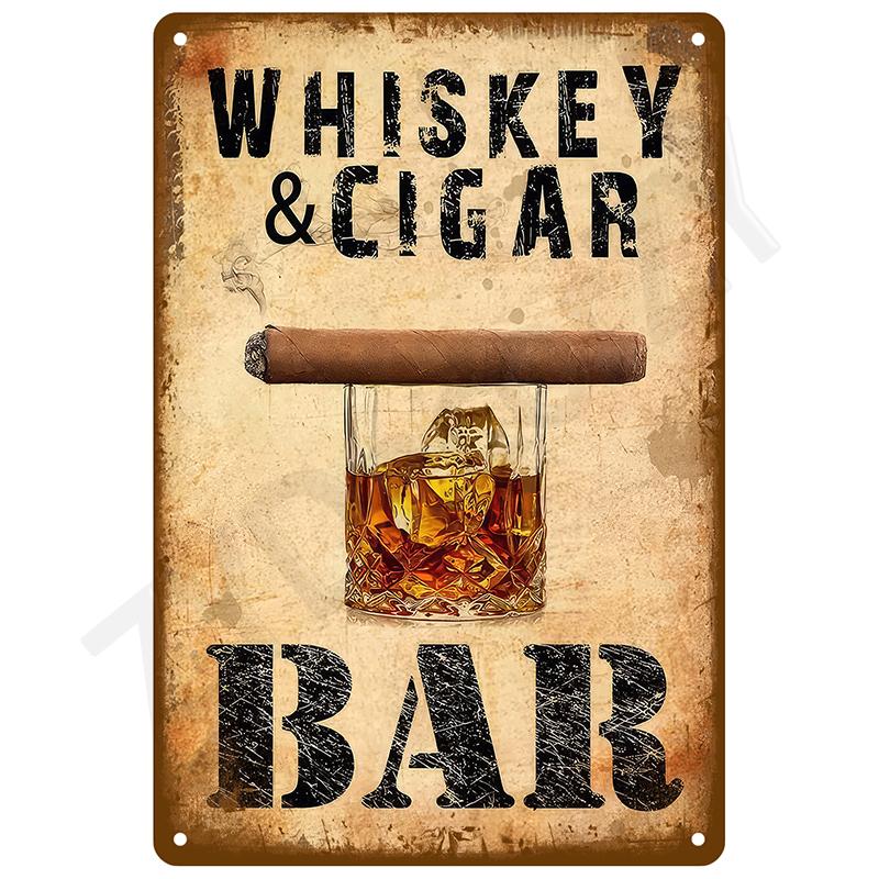 Metal Signs Vintage Metal Plates Posters Retro Wall Art Bar Accessories Mancave Tin Sign Room Luxury Home Decor Item Decorations