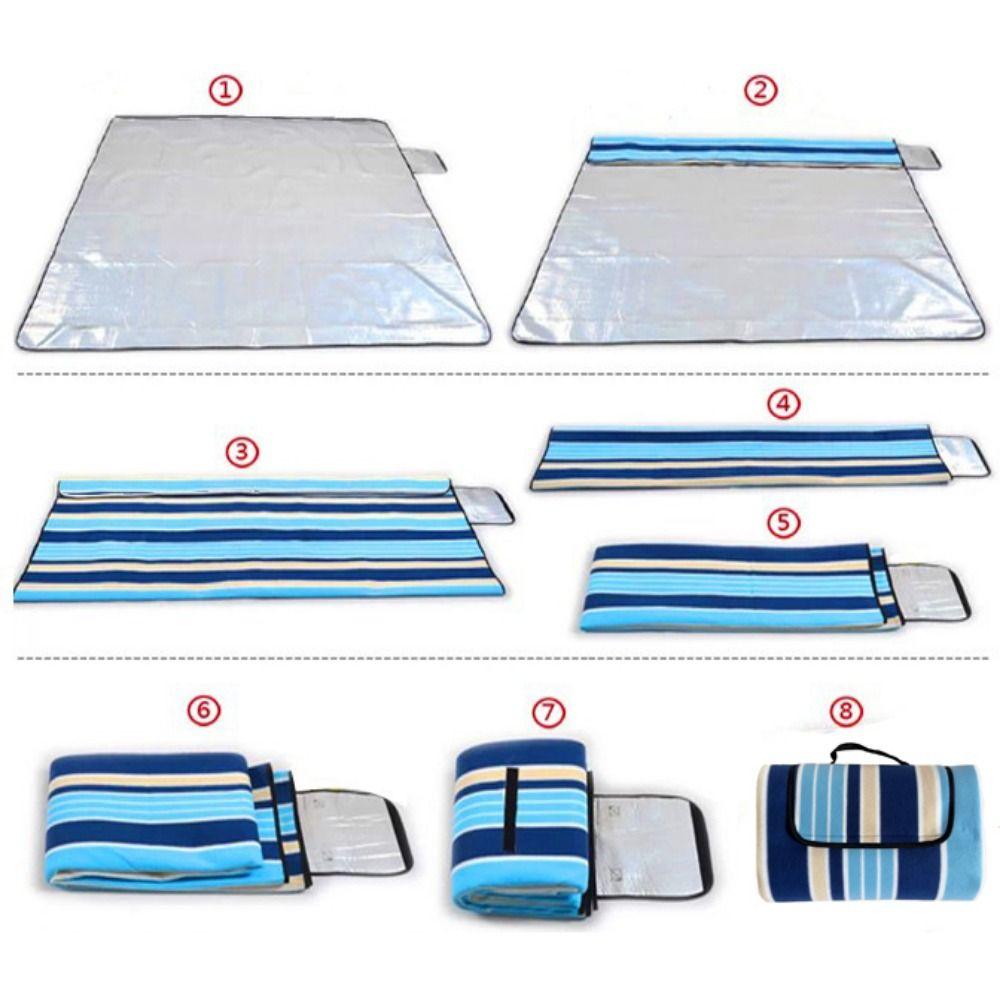 Couverture de pique-nique extra large en velours épais, imperméable, résistante au sable et à l'humidité, pliable et portable, idéale pour le camping en extérieur.