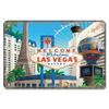 Welcome To Las Vegas Plaque Metal Tin Signs Vintage Decor Nevada Casino Metal Posters Wall Art Decor