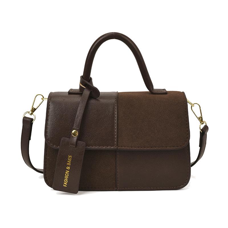 

Women s Autumn 2025 Versatile Crossbody Frosted Patchwork Handbag One size