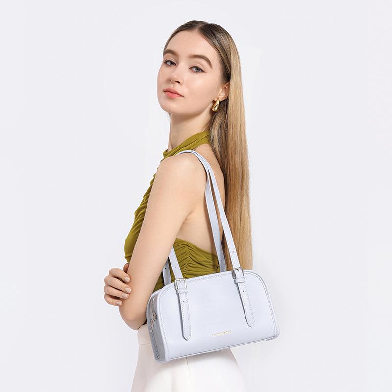 

2025 spring new crossbody portable armpit fashion versatile trend Internet celebrity design high texture girlfriend bag синій