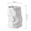 Crumpled Ceramic Flower Vase Elegant for Home Party Decoration Ornaments Housewarming Gift