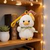 Mocha Duck Plush Toy Handheld Keychain With Hanging Rope For Kids And Collectors