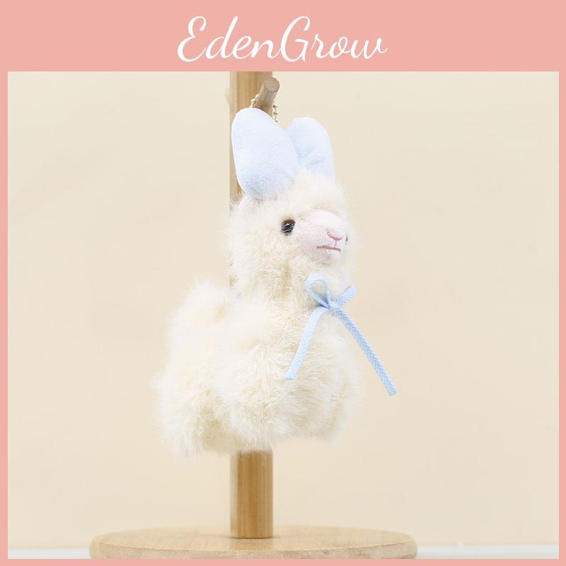 Pendant Alpaca Bow Plush Toy Claw Machine Doll Bag Hanging Children Decoration