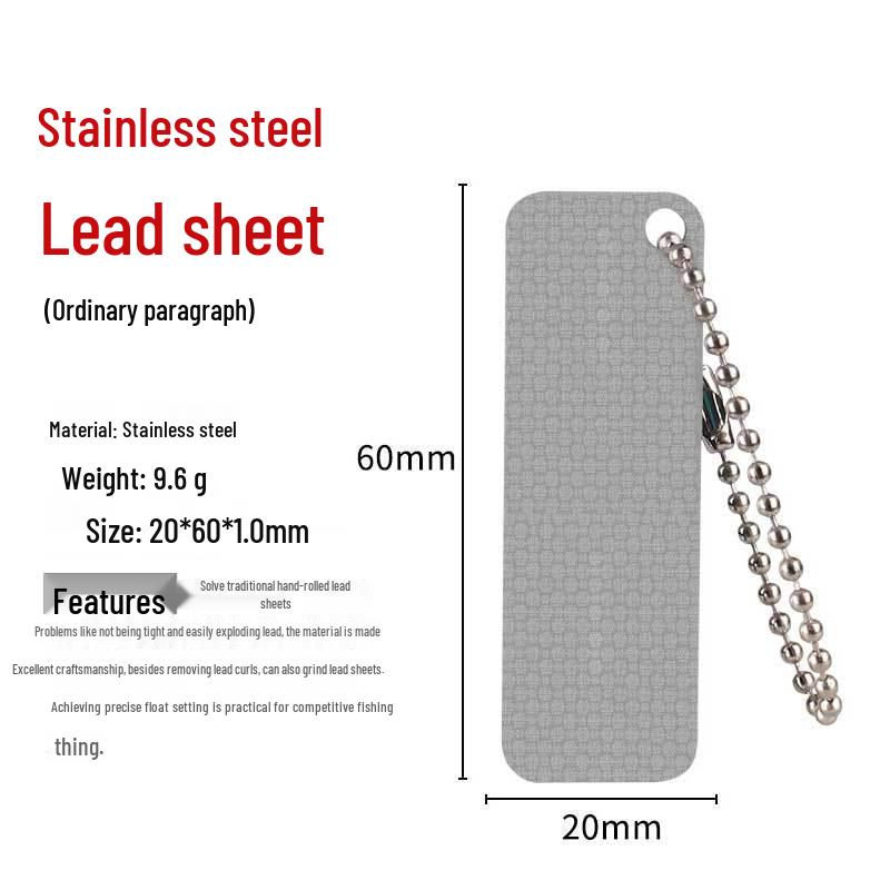 Thickened Stainless Steel Lead Sheet Roll for Fishing Accessories