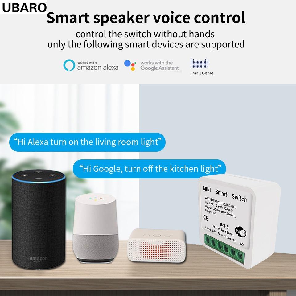 MINI switch Tuya smart WIFI switch supports Google home Alexa voice