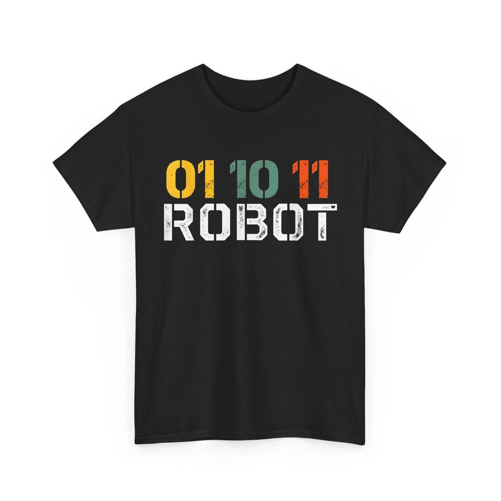 01 10 11 Robot T-Shirt 4XL