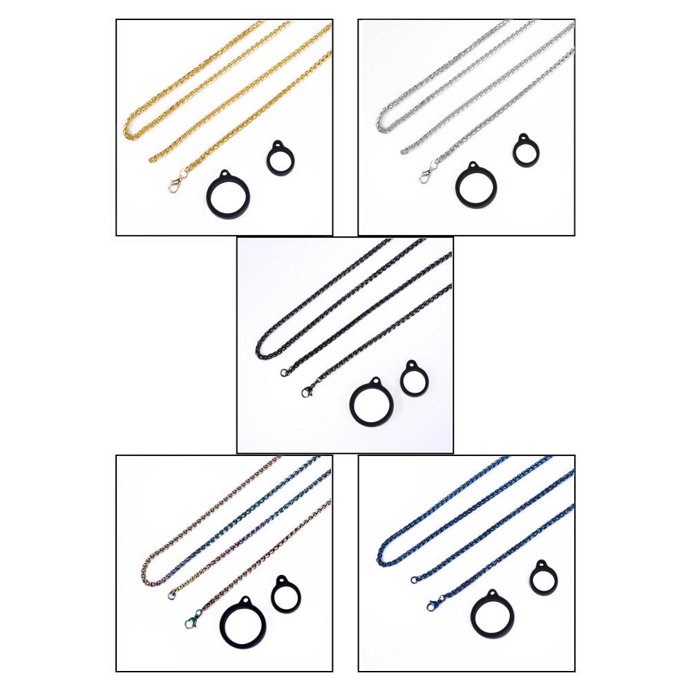 

Подвесное кольцо, нескользящий металлический ремешок с защитой от падения, слинг, цепочка из змеиной кости, ремешок Eicg, ожерелье для вейпа