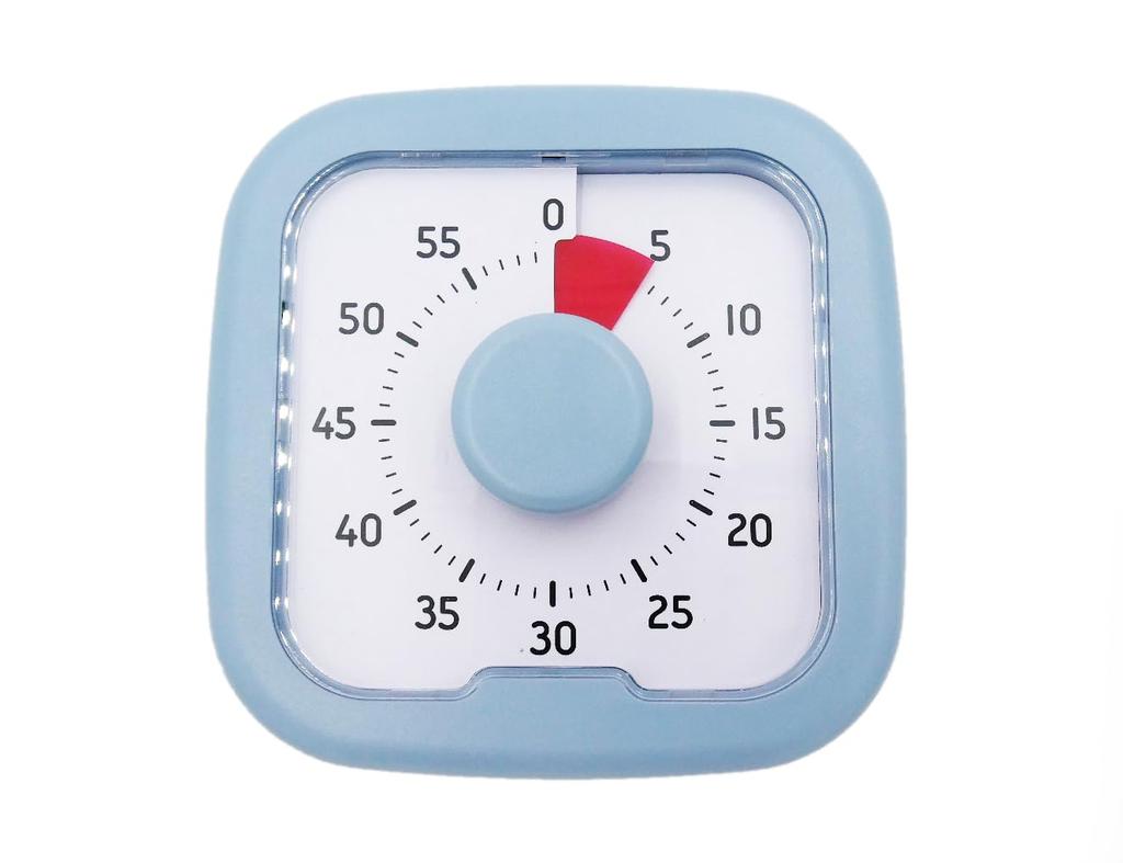 4058 PPLS [Quick Timer Series] Battery-operated Dial Timer, Maximum 60-minute timer, Automatic alarm shut-off type, Blue