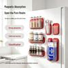 Magnetic Storage Box for Refrigerator Side: Wall-Mounted Rack for Straws, Spices, and Household Items