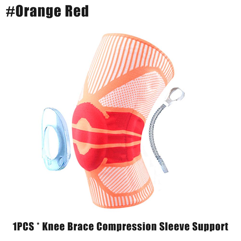 

Durable And Safe Knee Brace Compression Sleeve Wraps Patella Stabilizer With Silicone Gel Spring Supportfor Meniscus Tear Arthritis Running M