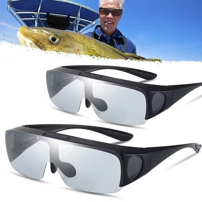Classic Flip Up Polarized Sunglasses Men Photochromic Fishing Driving Sun Glasses Night Vision Driving Sport Eyewear UV400
