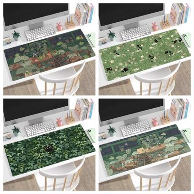 Green Large Mouse Pad Cute Animal Desk Pad Home Office Accessories Desk Mat