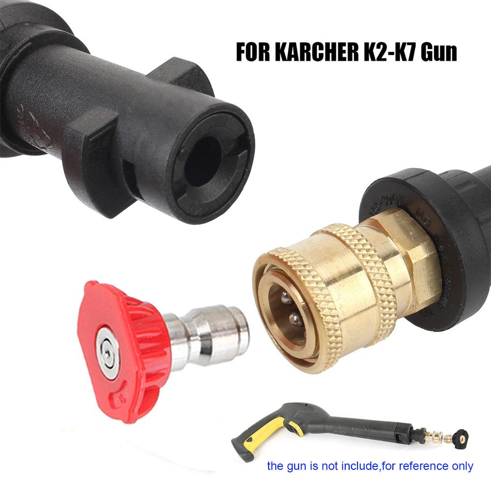 Motorradzubehör Hochdruckpistolendüsen Für Karcher K K2 K3 K4 K5 K6 Autowäscher Schaum Reinigungswerkzeug Automobiladapter 12mm
