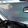 Automotive Sunshade Universal with Reinforced Metal Rods Stops Glares Collapsible Car Window Sun Protector for Travel