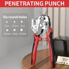 Stainless Steel Heavy Duty Adjustable Hole Punch Plier Eyelet Puncher DIY Tool for Watchband Belt Strap Leatherworking Hand Tool