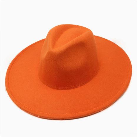 Cappello a tesa larga con visiera piatta da coppia uomo e donna autunno e inverno cappello a cilindro di lana cappello da jazz da gentiluomo