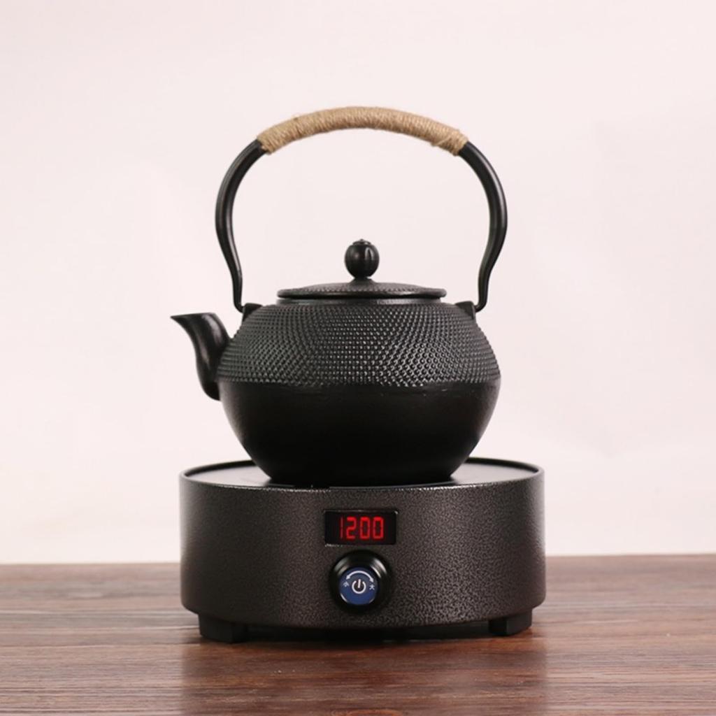 OULOVECO Iron Induction Can Be Used Over an Open Iron Cast Tea Ceremony Iron Traditional Suitable for Tea and Restaurants Teapot, Compatible, Teapot,